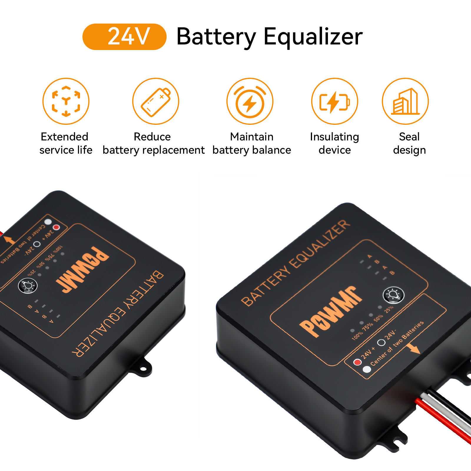 PowMr BE24 Балансир аккумулято – обзор и цена Battery Equalizer Balancer